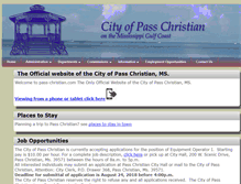 Tablet Screenshot of pass-christian.com